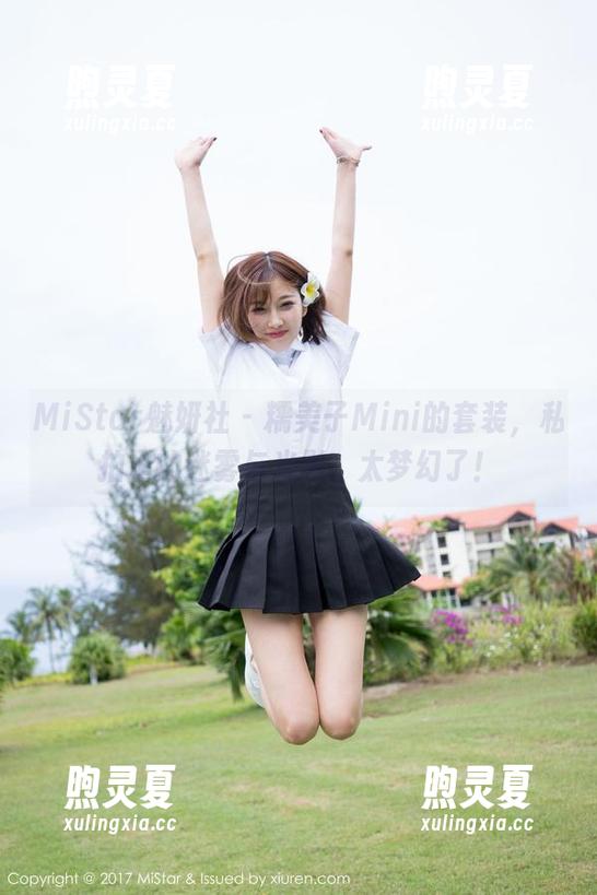 MiStar魅妍社 - 糯美子Mini的套装，私拍里的迷雾与光影，太梦幻了！