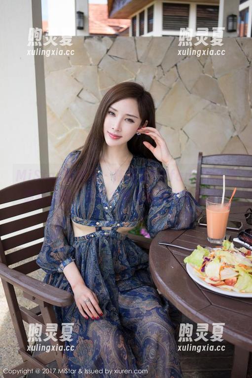 MiStar魅妍社-陈嘉嘉Tiffany MiStar魅妍社 - 陈嘉嘉Tiffany的礼服最新原图,真是个神奇的死亡芭比粉!